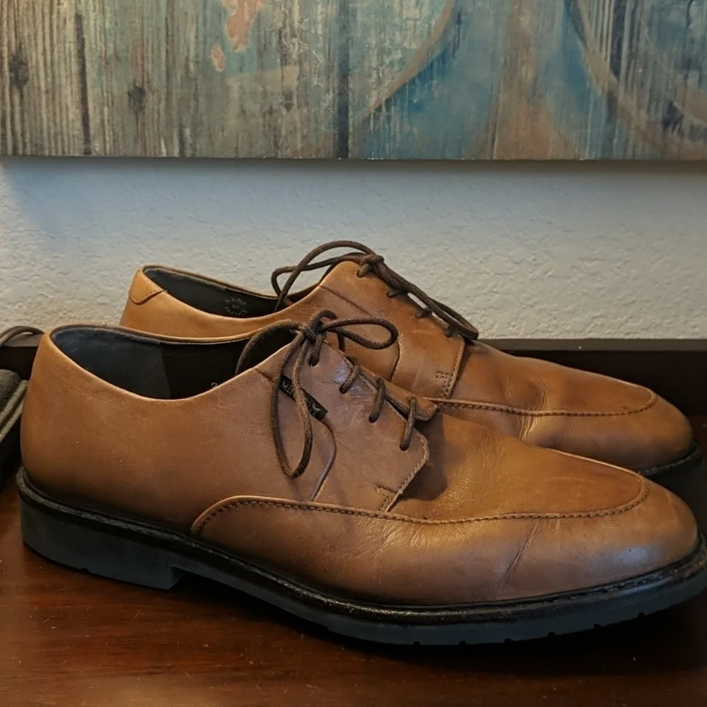 Men's MEPHISTO Goodyear Welt Lace Up Leather Shoes